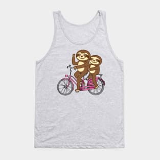 Sloths and bicycle Tank Top